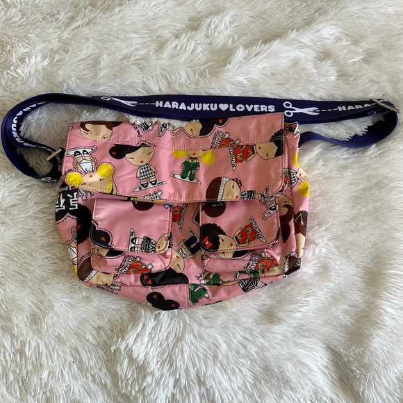 Harajuku Lovers Handbags - Harajuku Lovers "Paper Dolls" Crossbody/Messenger Bag